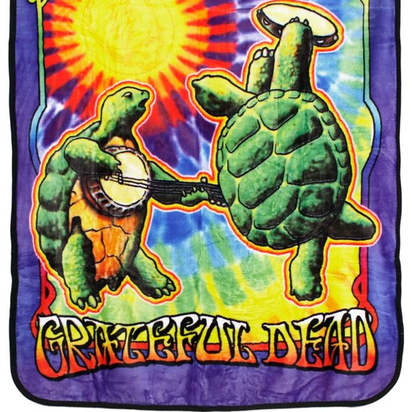 Grateful Dead Terrapin Sunshine Blanket ~ 50" x 60" ~ Officially Licensed ~ New! - Picture 3 of 5